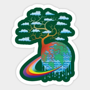 The earth will be more beautiful if we continue to maintain the environment sustainability Sticker